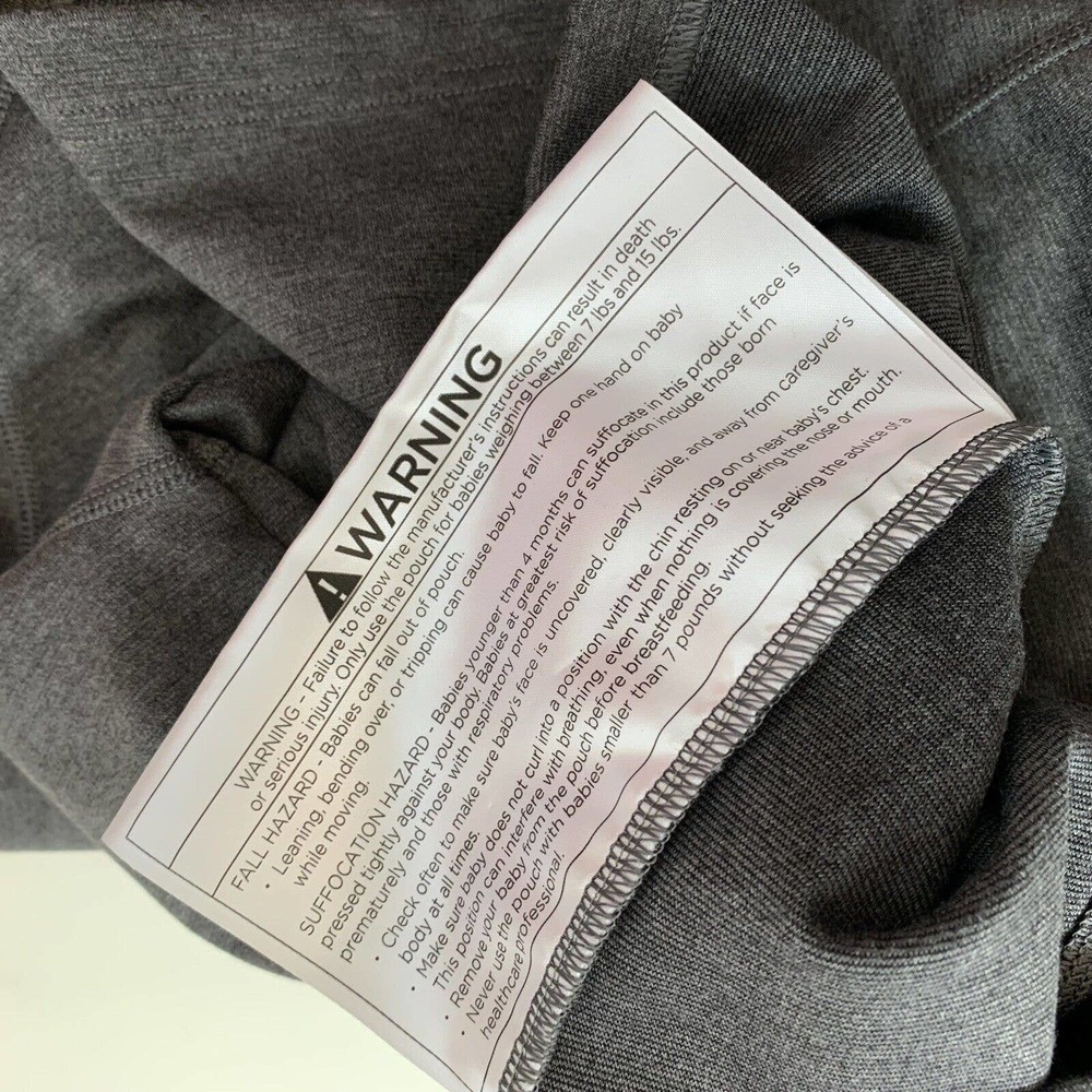 Lalabu Mens Medium Dad Soothe Shirt Baby Wearing Solid Gray - Picture 5 of 6